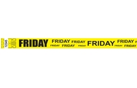 Bracelet d’événement Tyvek pré-imprimé 3/4" Friday ( Offert en anglais seulement) à vendre en ligne