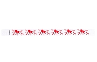 Tyvek pre-printed 3/4" Red Balloons event bracelet for sale online