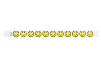 Tyvek pre-printed 3/4" Smiley Faces event bracelet for sale online