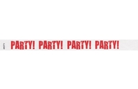 Tyvek pre-printed 3/4" Party! event bracelet for sale online