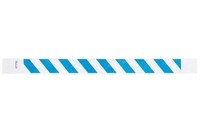 Bracelet d’événement Tyvek pré-imprimé 3/4" Rayures Bleu à vendre en ligne