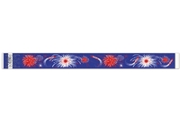Tyvek pre-printed 1" Fireworks event bracelet for sale online