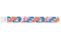 Tyvek pre-printed 1" Tie Dye event bracelet for sale online