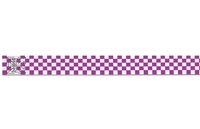 Tyvek pre-printed 1" Purple Checkerboard event bracelet for sale online